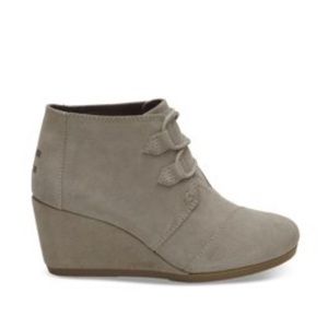 Toms Kala Desert Suede Wedge Bootie 8.5